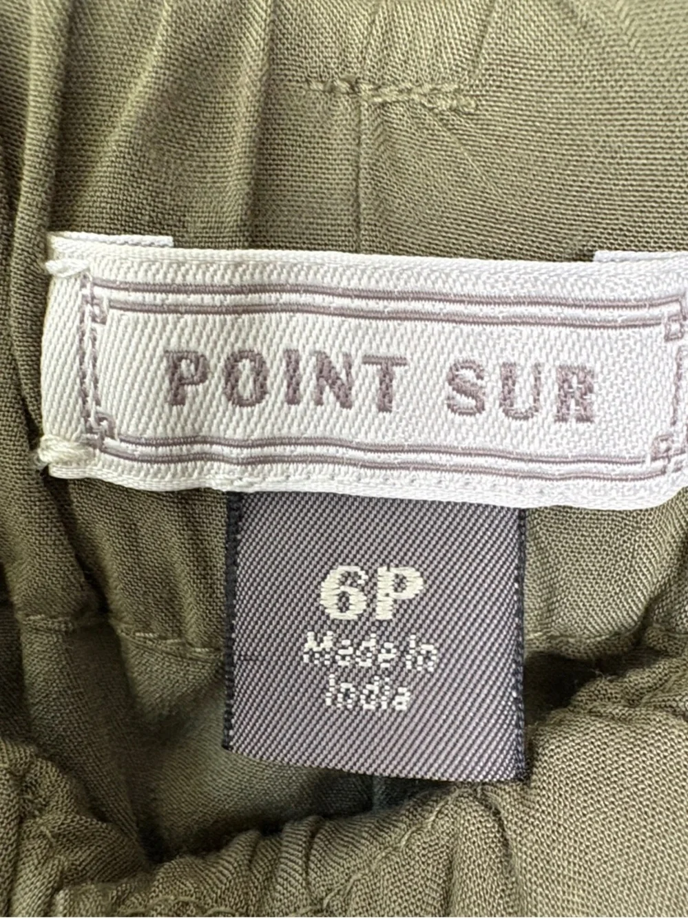 J.Crew Point Sur Olive Green Paperbag Waist Lined Culottes Cropped Pants Sz 6P